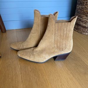 Zara suede booties - rarely worn!